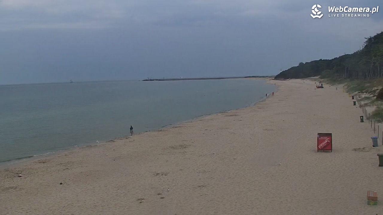 Kołobrzeg - widok na plażę zachodnią - 17 lipiec 2026, 17:49