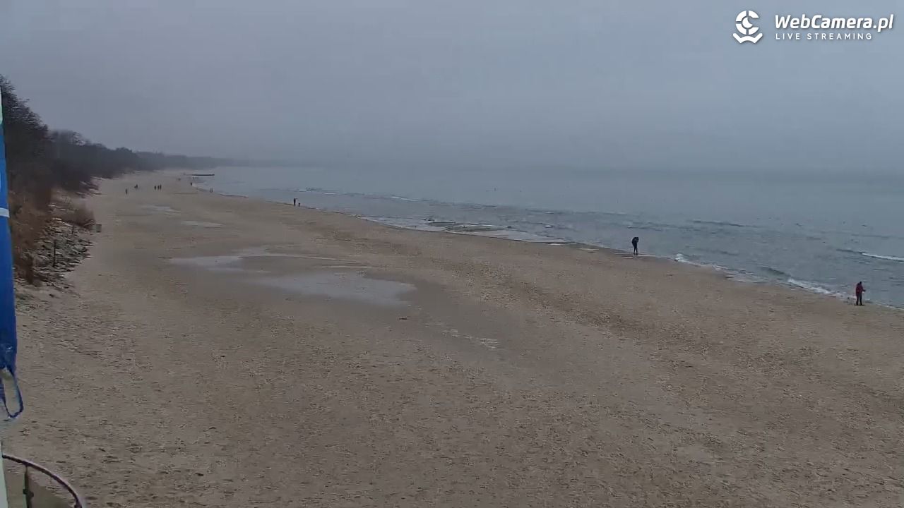 Kołobrzeg - widok na plażę zachodnią - 22 luty 2026, 15:29