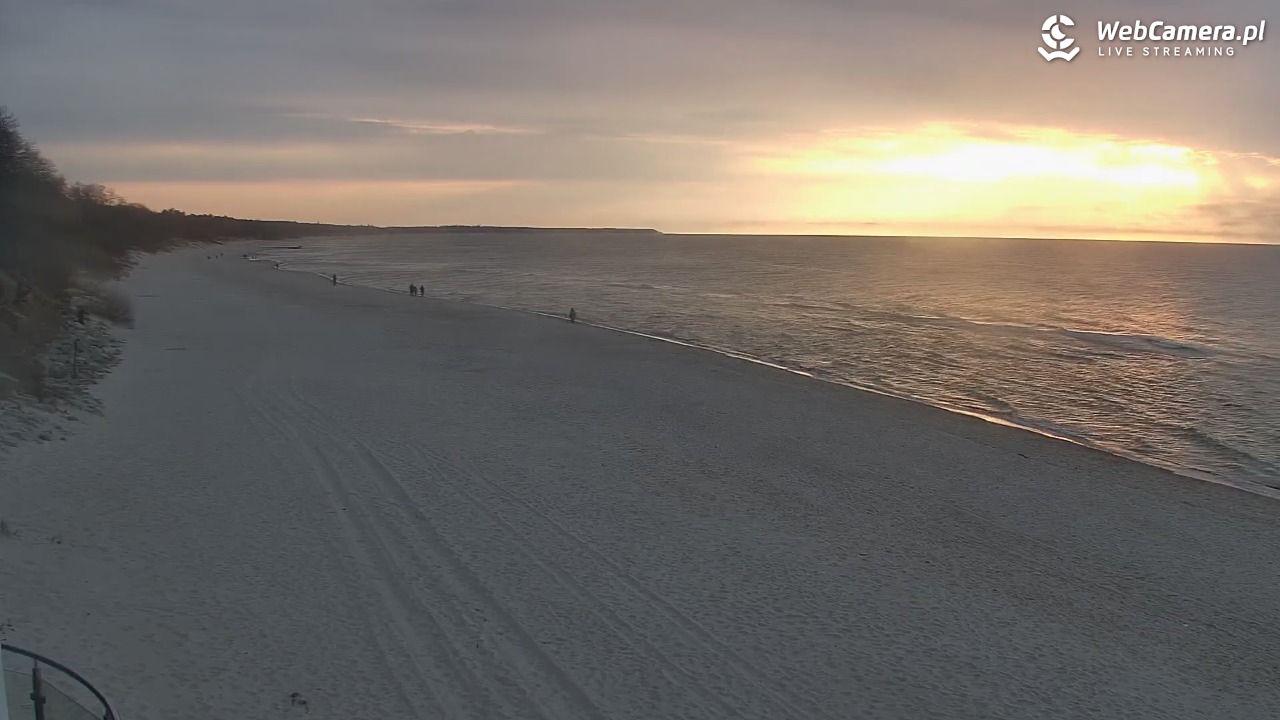 Kołobrzeg - widok na plażę zachodnią - 16 kwiecień 2026, 19:10