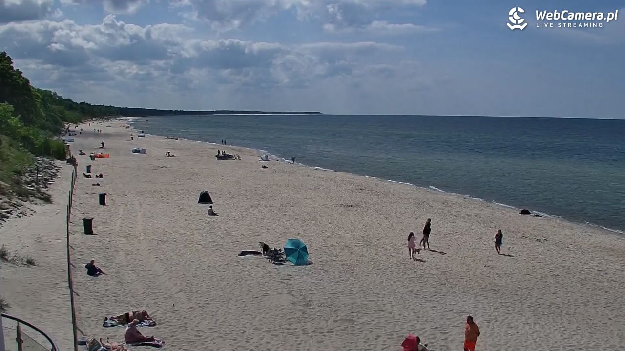 Kołobrzeg - widok na plażę zachodnią - 02 czerwiec 2026, 14:39