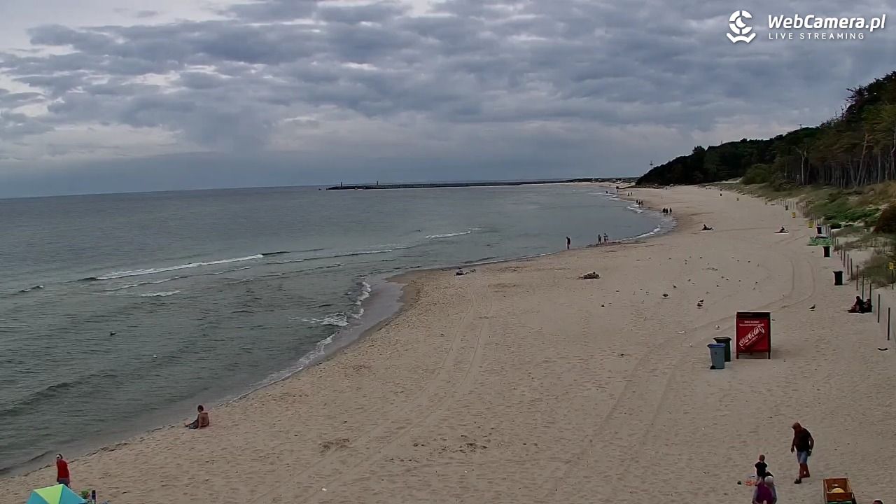 Kołobrzeg - widok na plażę zachodnią - 31 sierpień 2026, 10:23