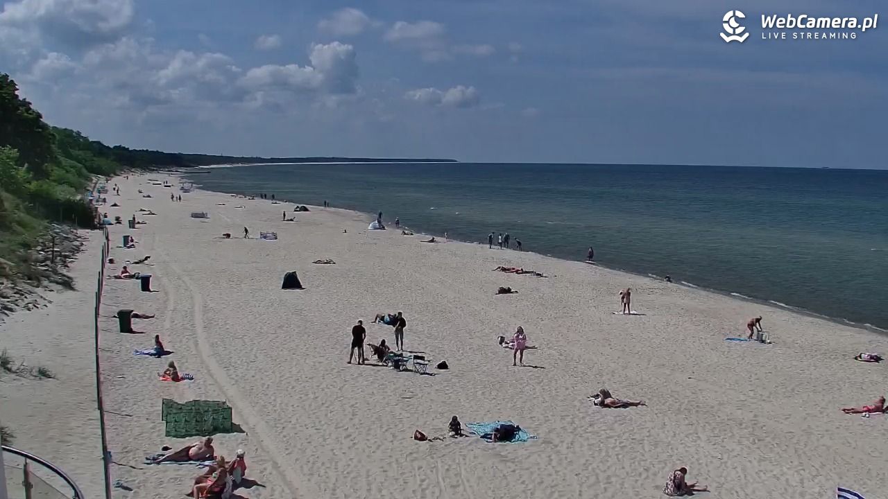 Kołobrzeg - widok na plażę zachodnią - 02 czerwiec 2026, 12:58