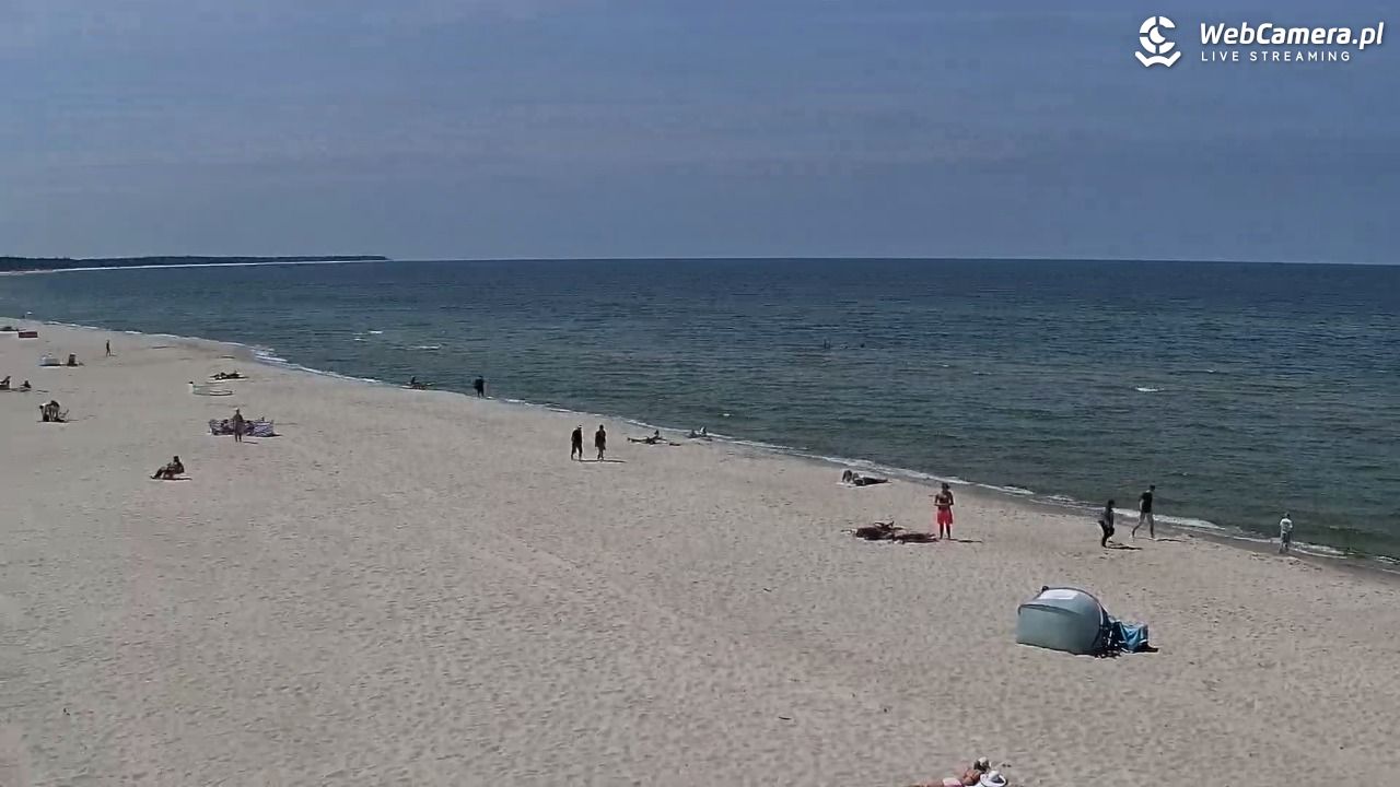 Kołobrzeg - widok na plażę zachodnią - 01 czerwiec 2026, 13:14