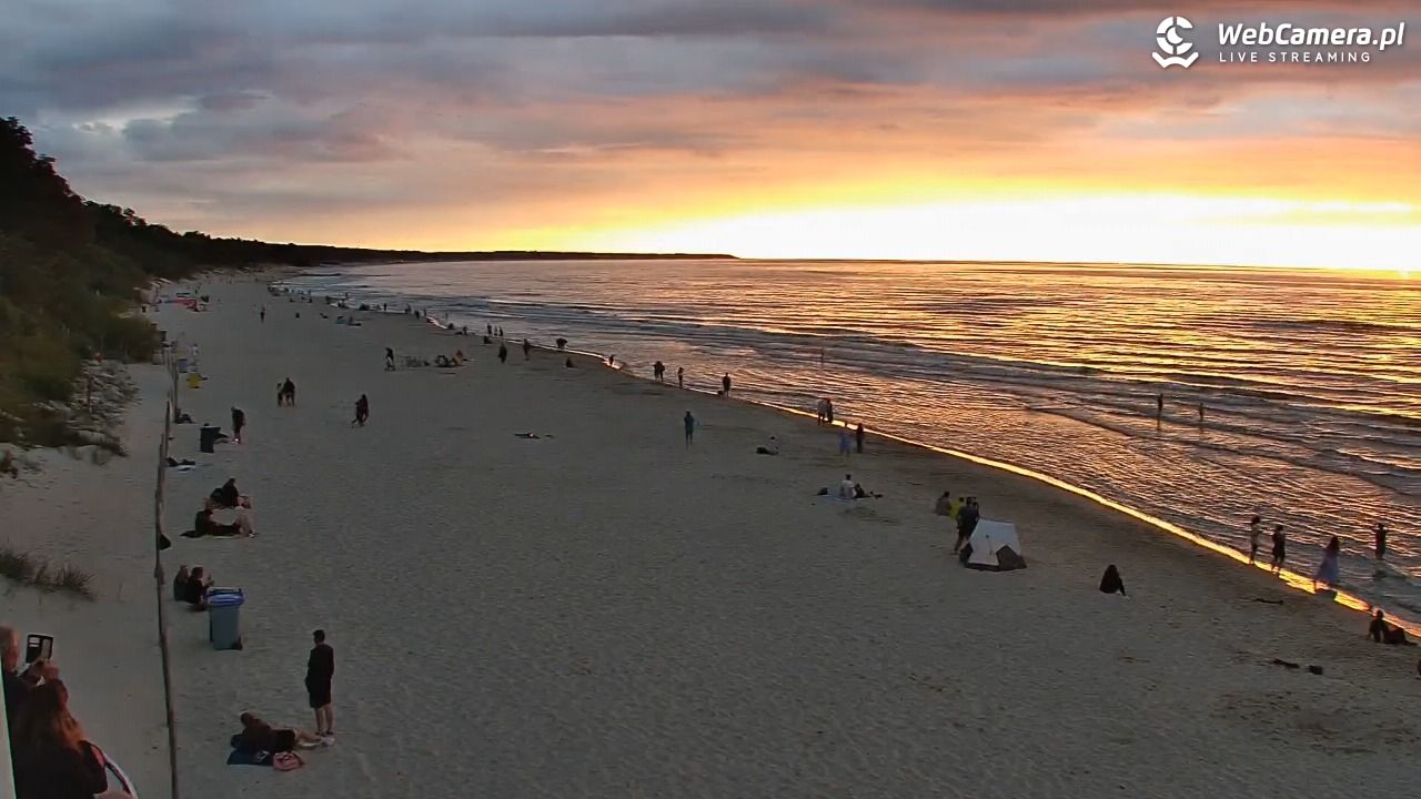 Kołobrzeg - widok na plażę zachodnią - 29 sierpień 2026, 19:35