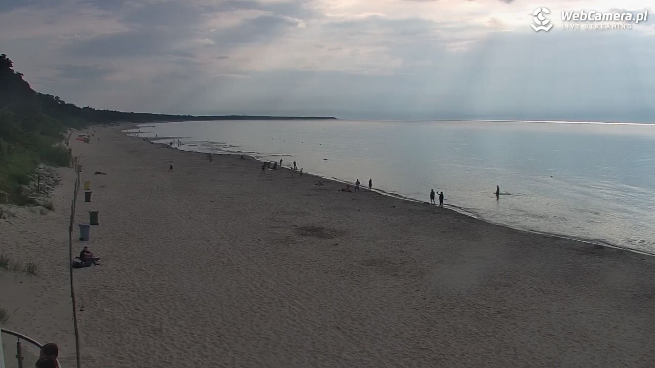 Kołobrzeg - widok na plażę zachodnią - 17 lipiec 2026, 18:35