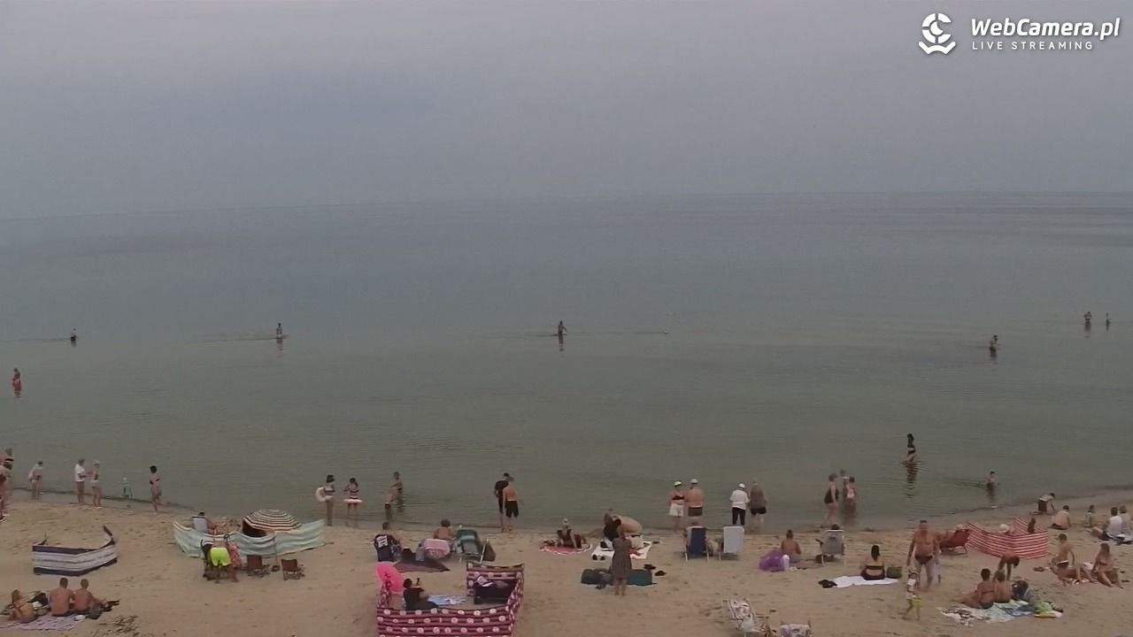 Kołobrzeg - widok na plażę zachodnią - 17 lipiec 2026, 10:59