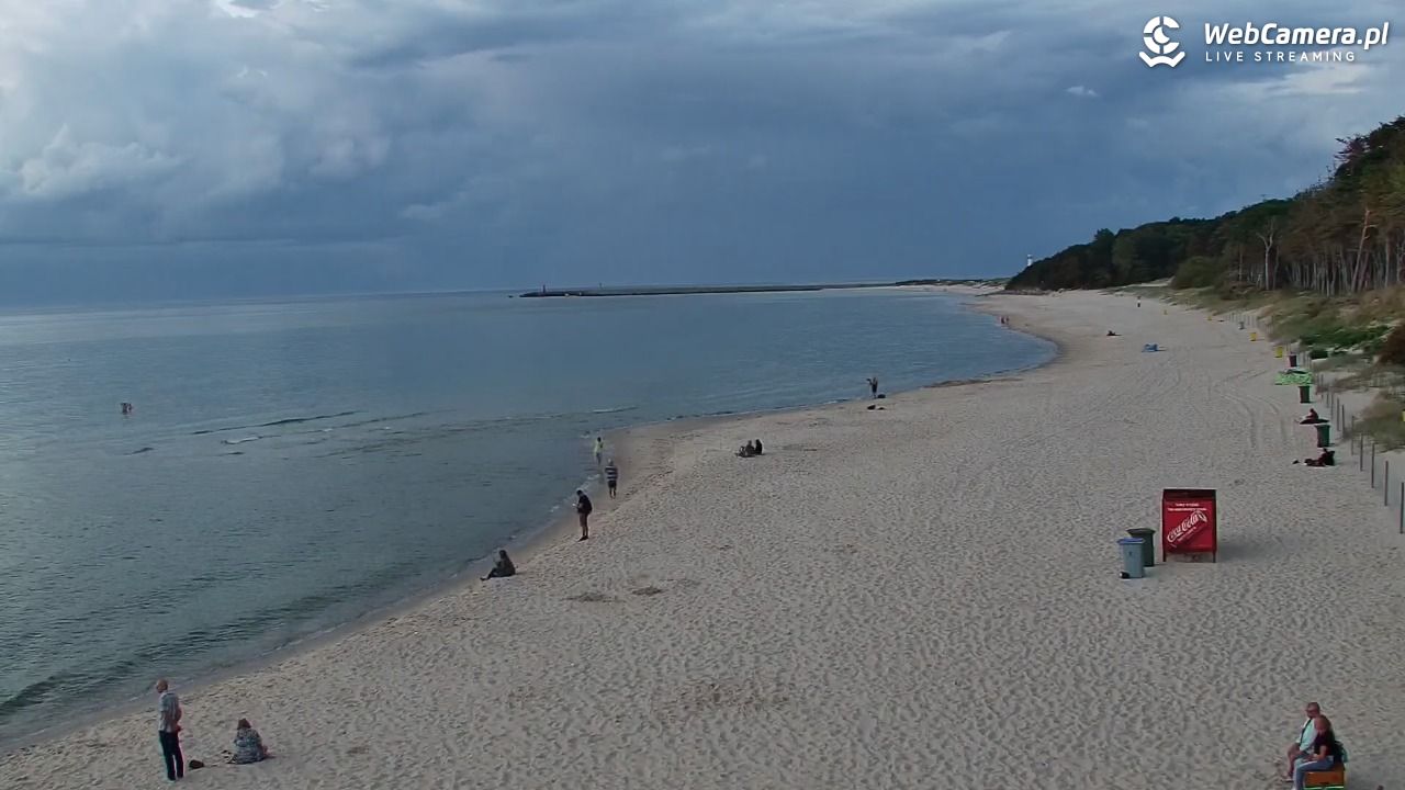 Kołobrzeg - widok na plażę zachodnią - 31 sierpień 2026, 19:58