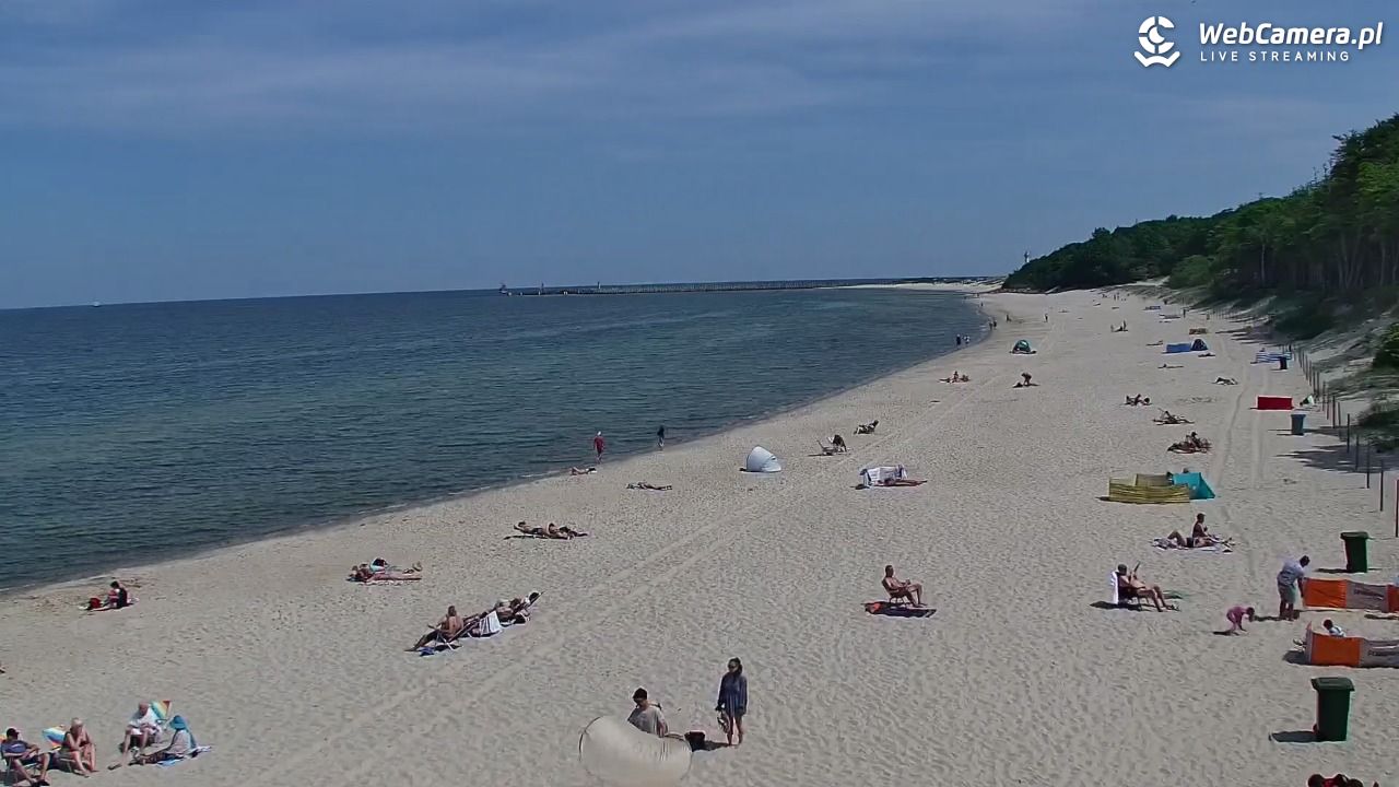 Kołobrzeg - widok na plażę zachodnią - 02 czerwiec 2026, 11:44
