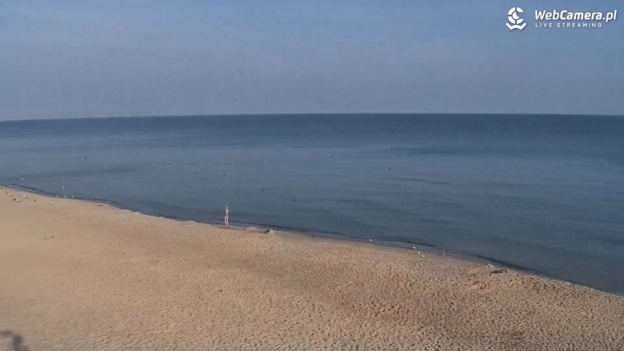 Kołobrzeg - widok na plażę zachodnią - 17 lipiec 2026, 07:11