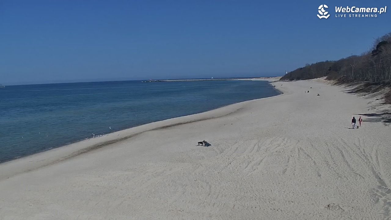 Kołobrzeg - widok na plażę zachodnią - 17 kwiecień 2026, 13:26