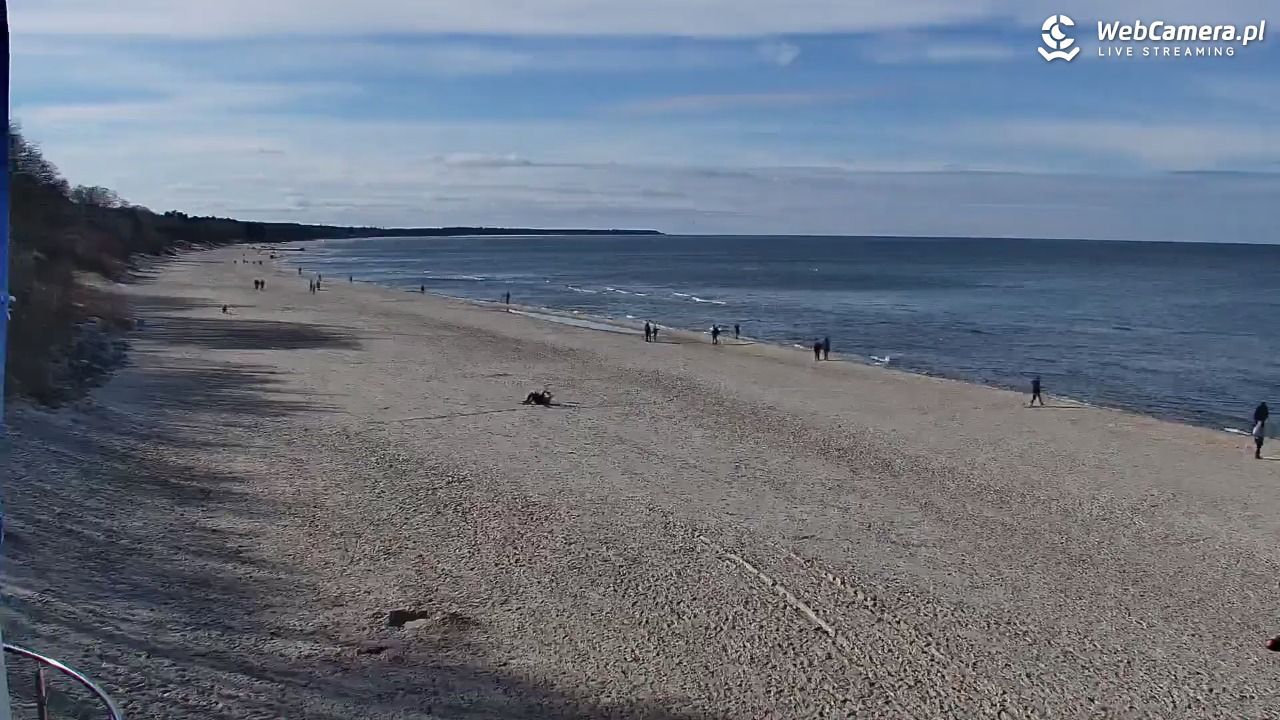 Kołobrzeg - widok na plażę zachodnią - 25 luty 2026, 12:33