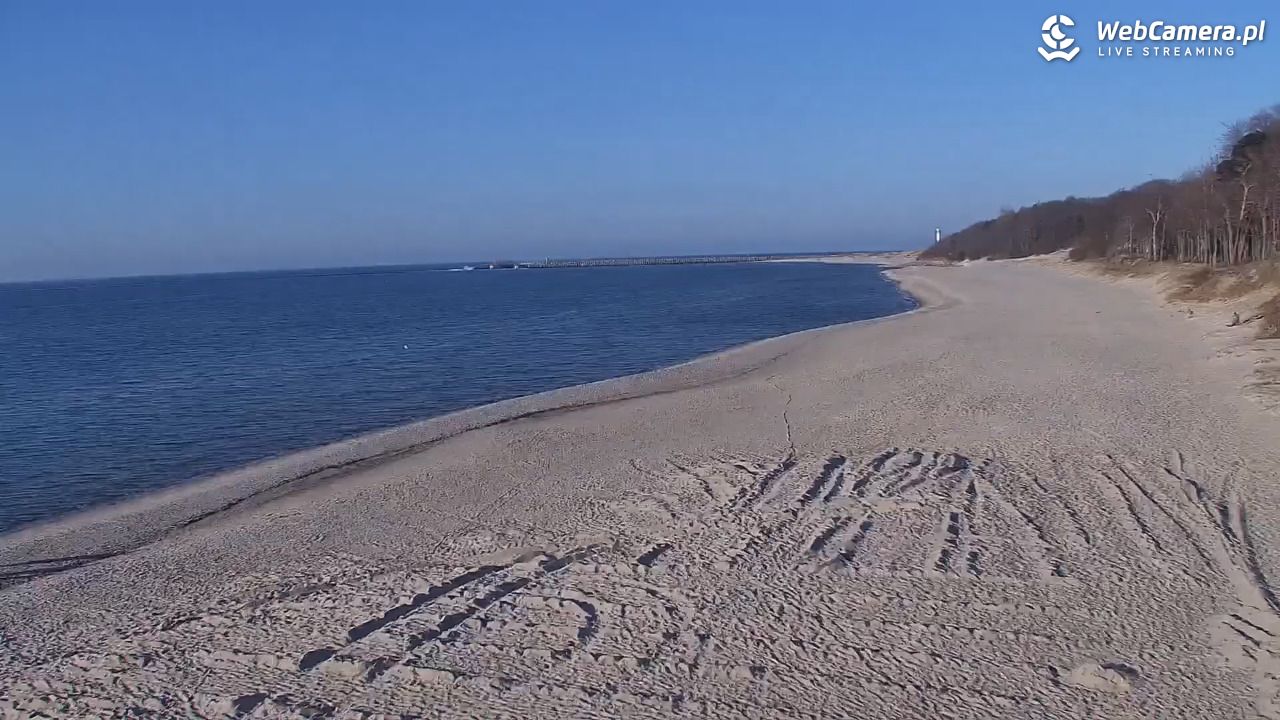 Kołobrzeg - widok na plażę zachodnią - 17 kwiecień 2026, 18:25