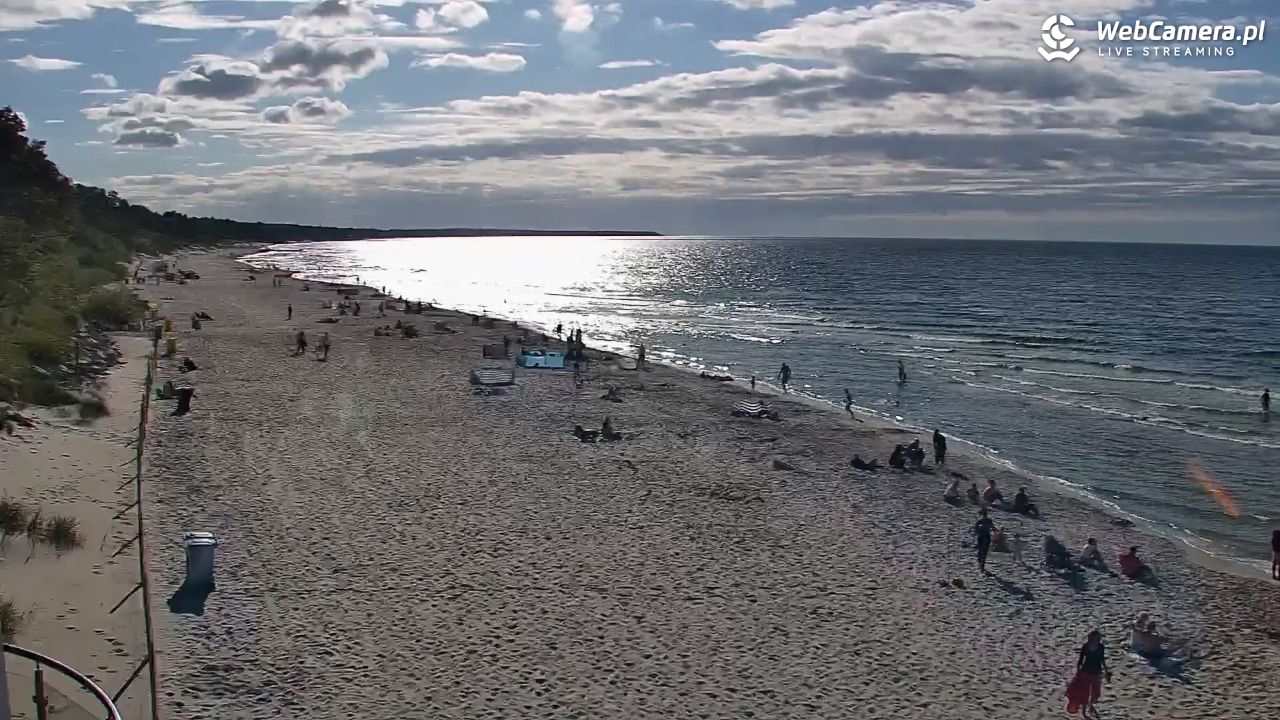 Kołobrzeg - widok na plażę zachodnią - 30 sierpień 2026, 16:54