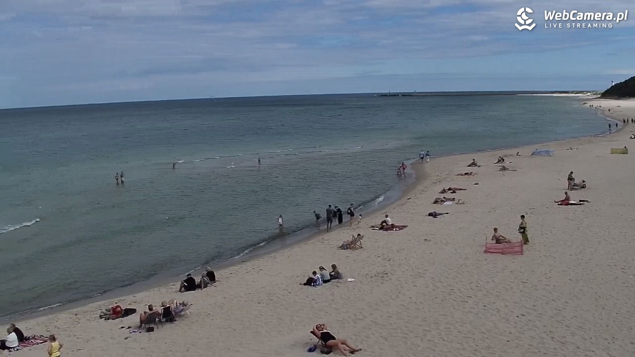 Kołobrzeg - widok na plażę zachodnią - 30 sierpień 2026, 11:01