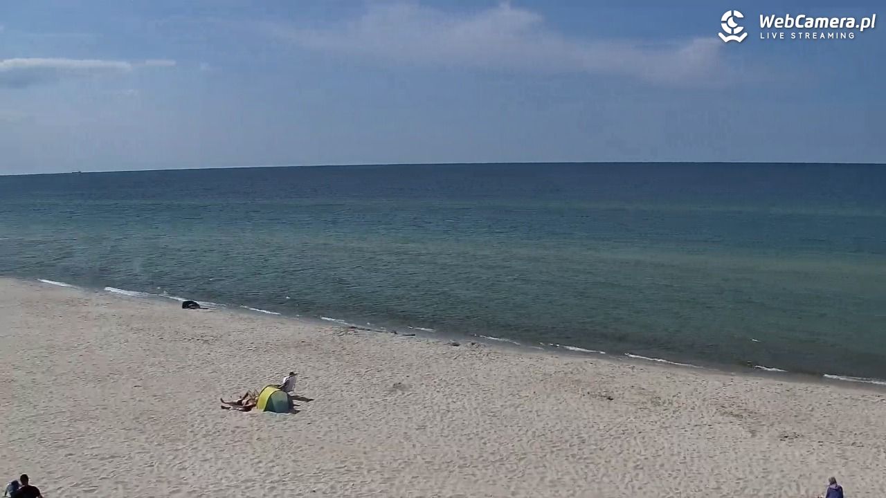 Kołobrzeg - widok na plażę zachodnią - 02 czerwiec 2026, 14:58