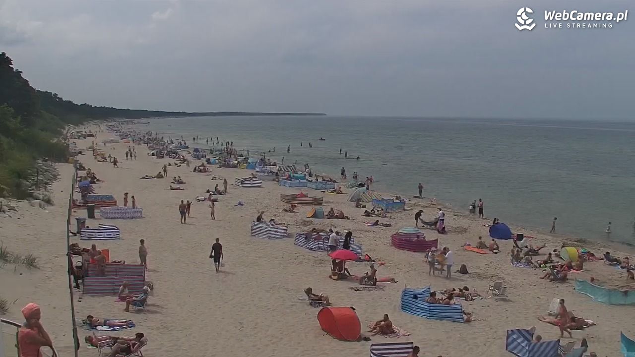 Kołobrzeg - widok na plażę zachodnią - 17 lipiec 2026, 13:39
