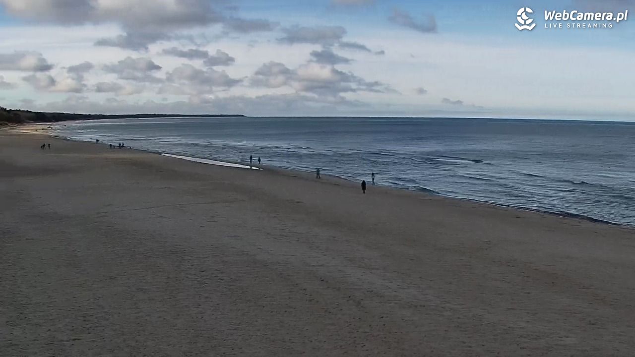 Kołobrzeg - widok na plażę zachodnią - 25 luty 2026, 10:36
