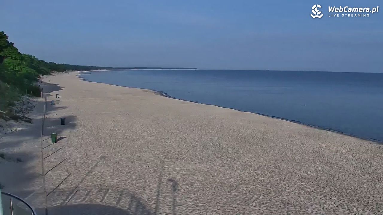 Kołobrzeg - widok na plażę zachodnią - 02 czerwiec 2026, 06:45