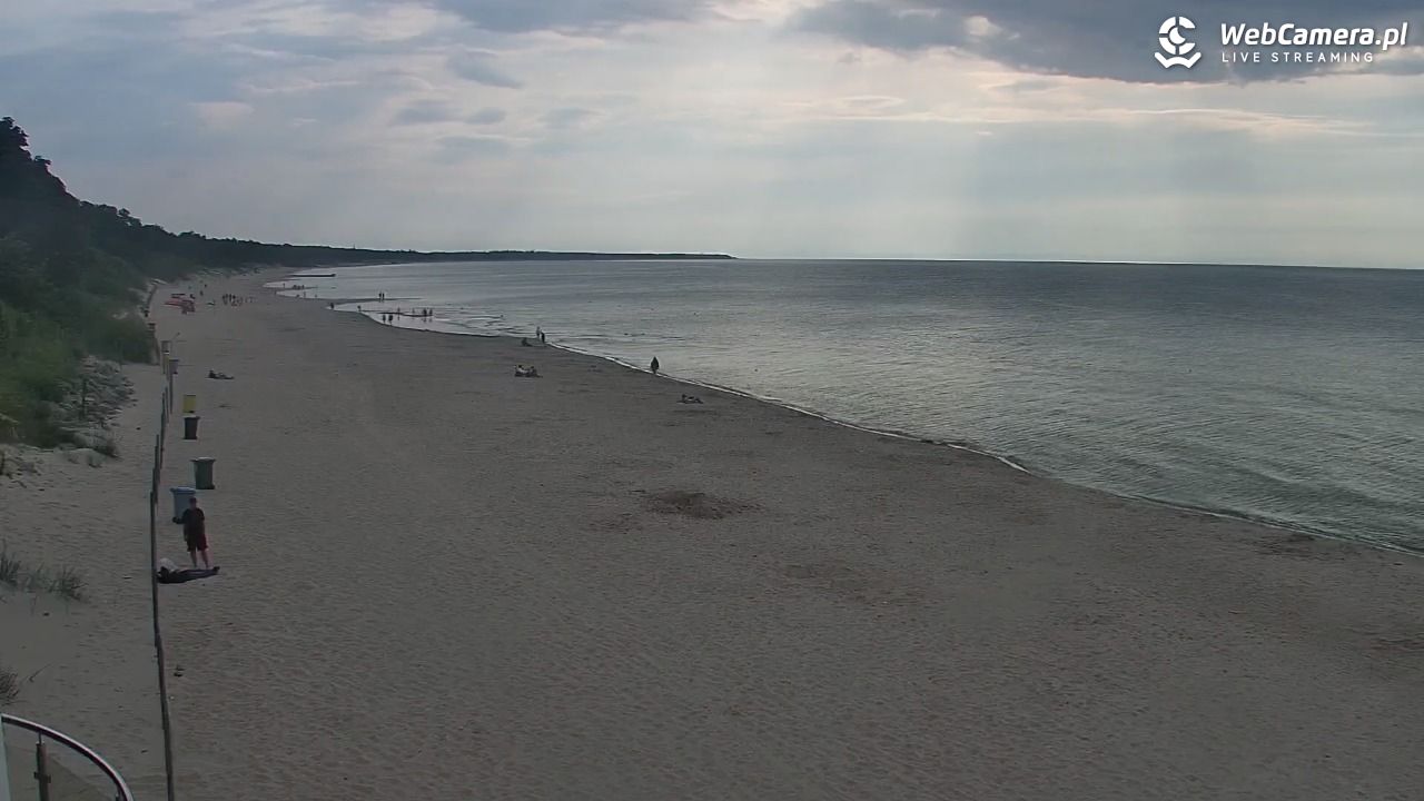 Kołobrzeg - widok na plażę zachodnią - 17 lipiec 2026, 18:07