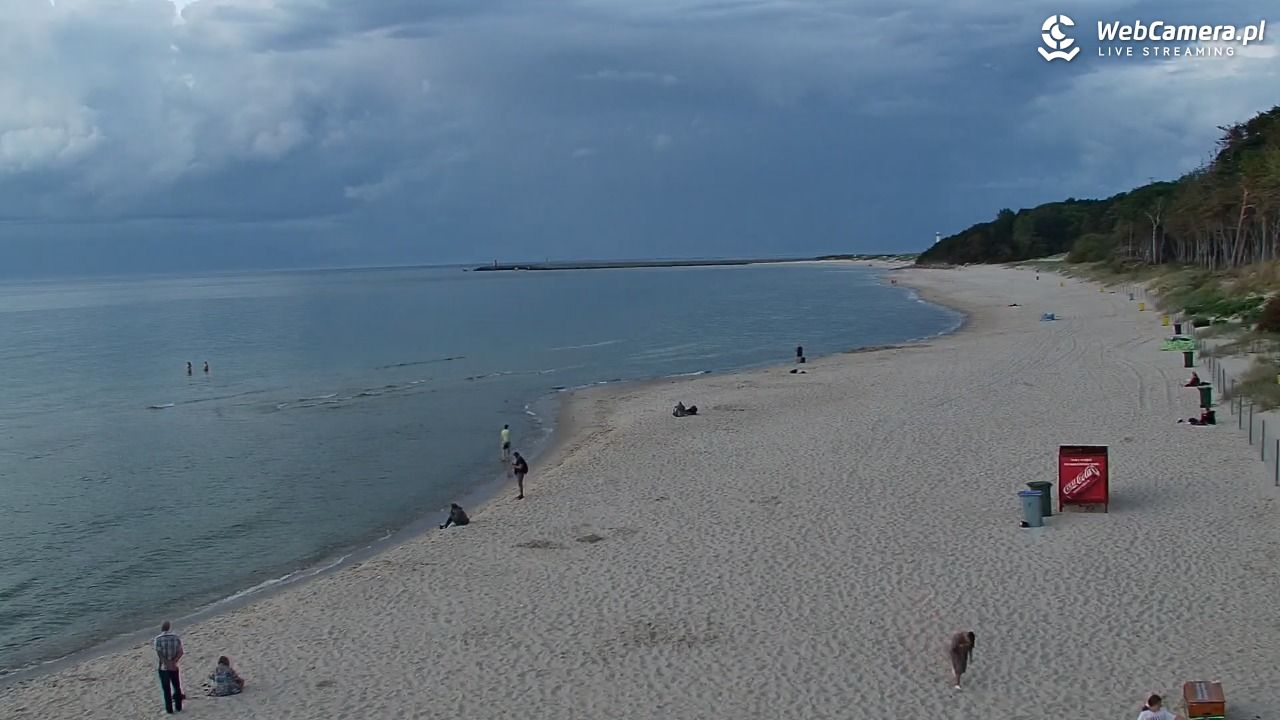 Kołobrzeg - widok na plażę zachodnią - 31 sierpień 2026, 19:56