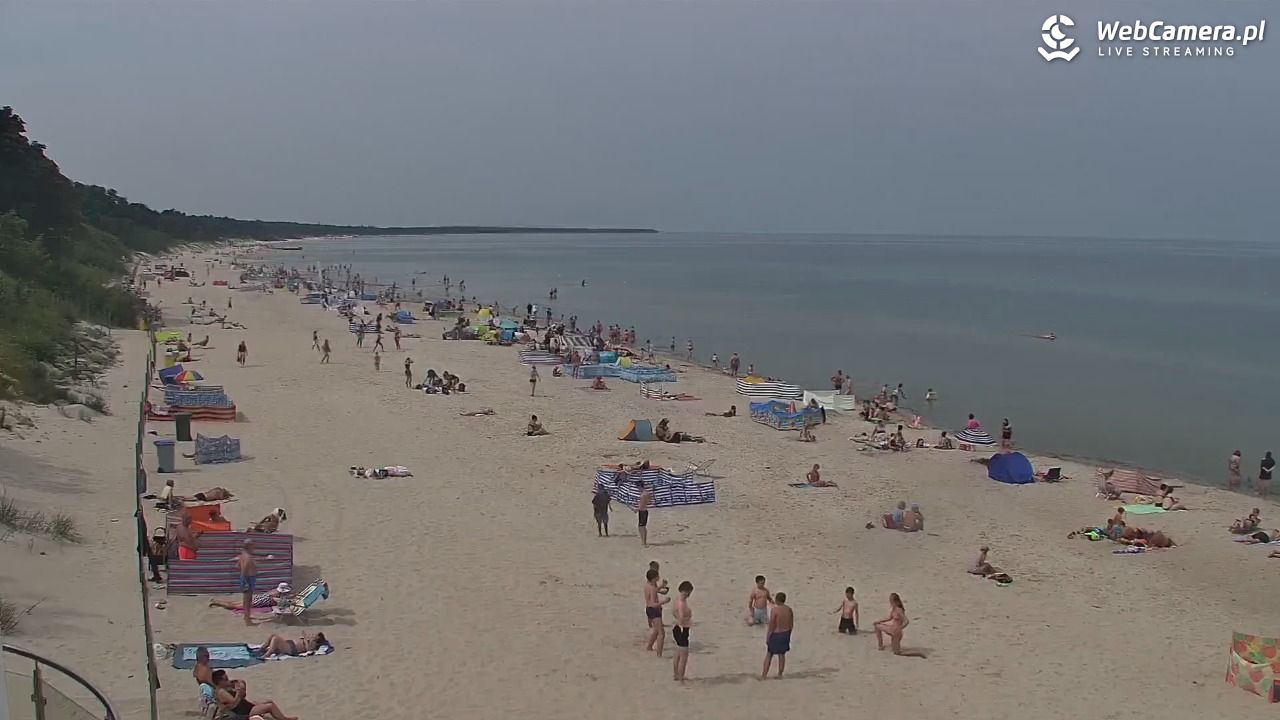Kołobrzeg - widok na plażę zachodnią - 17 lipiec 2026, 11:13