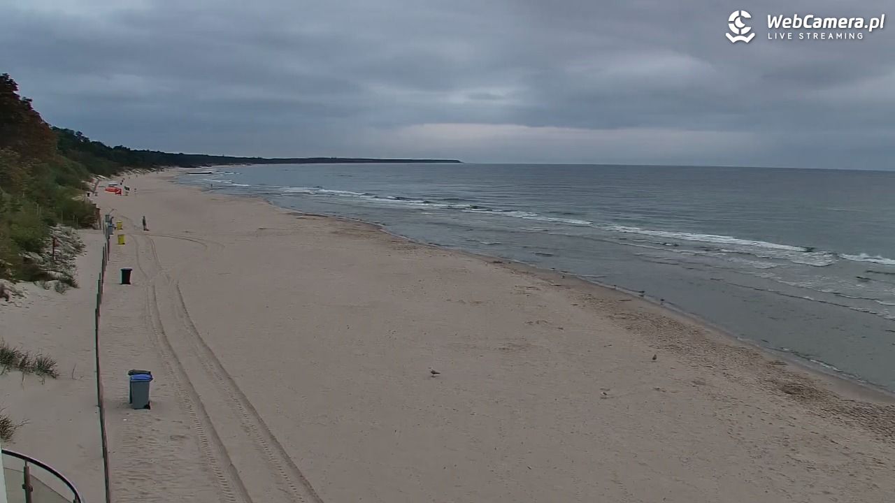 Kołobrzeg - widok na plażę zachodnią - 31 sierpień 2026, 06:20