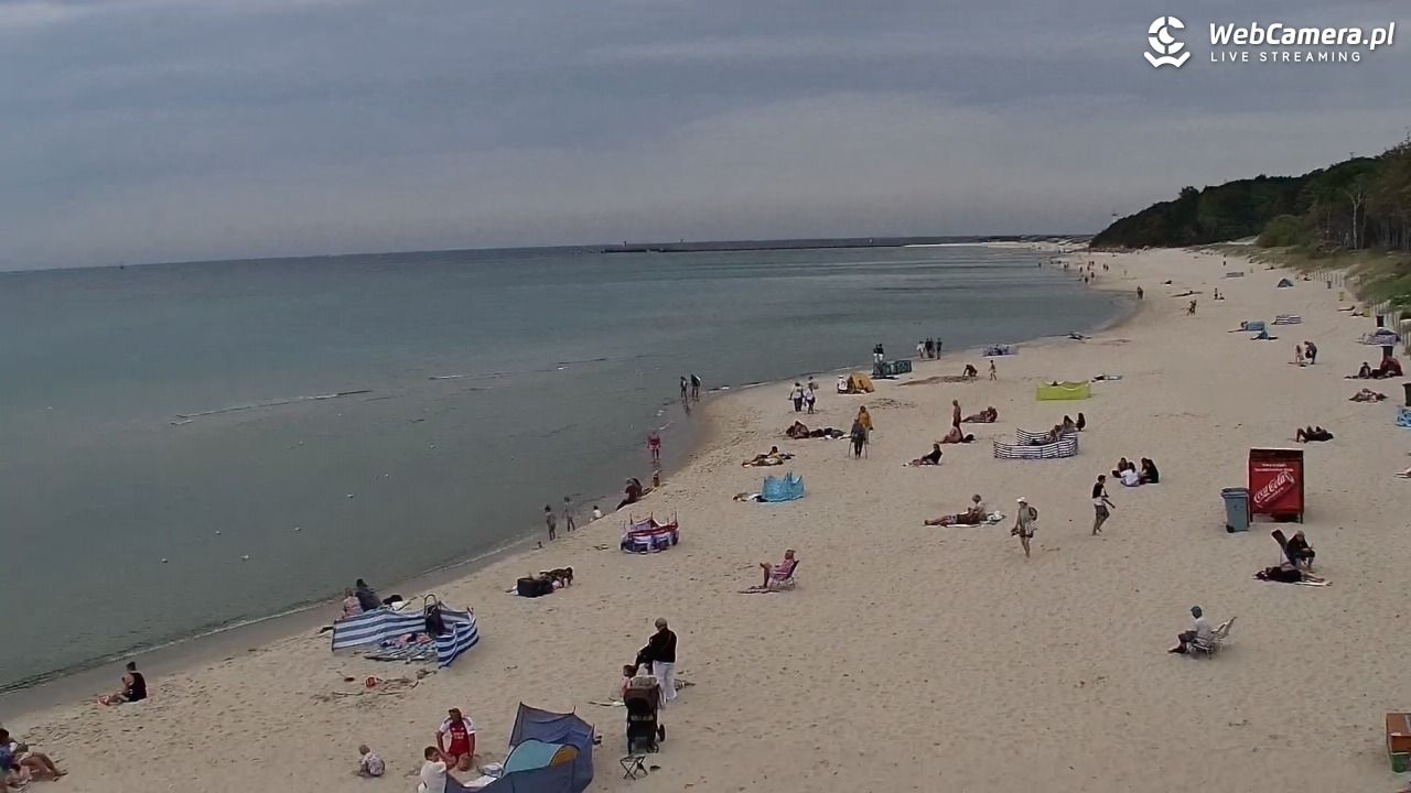 Kołobrzeg - widok na plażę zachodnią - 28 sierpień 2026, 12:29