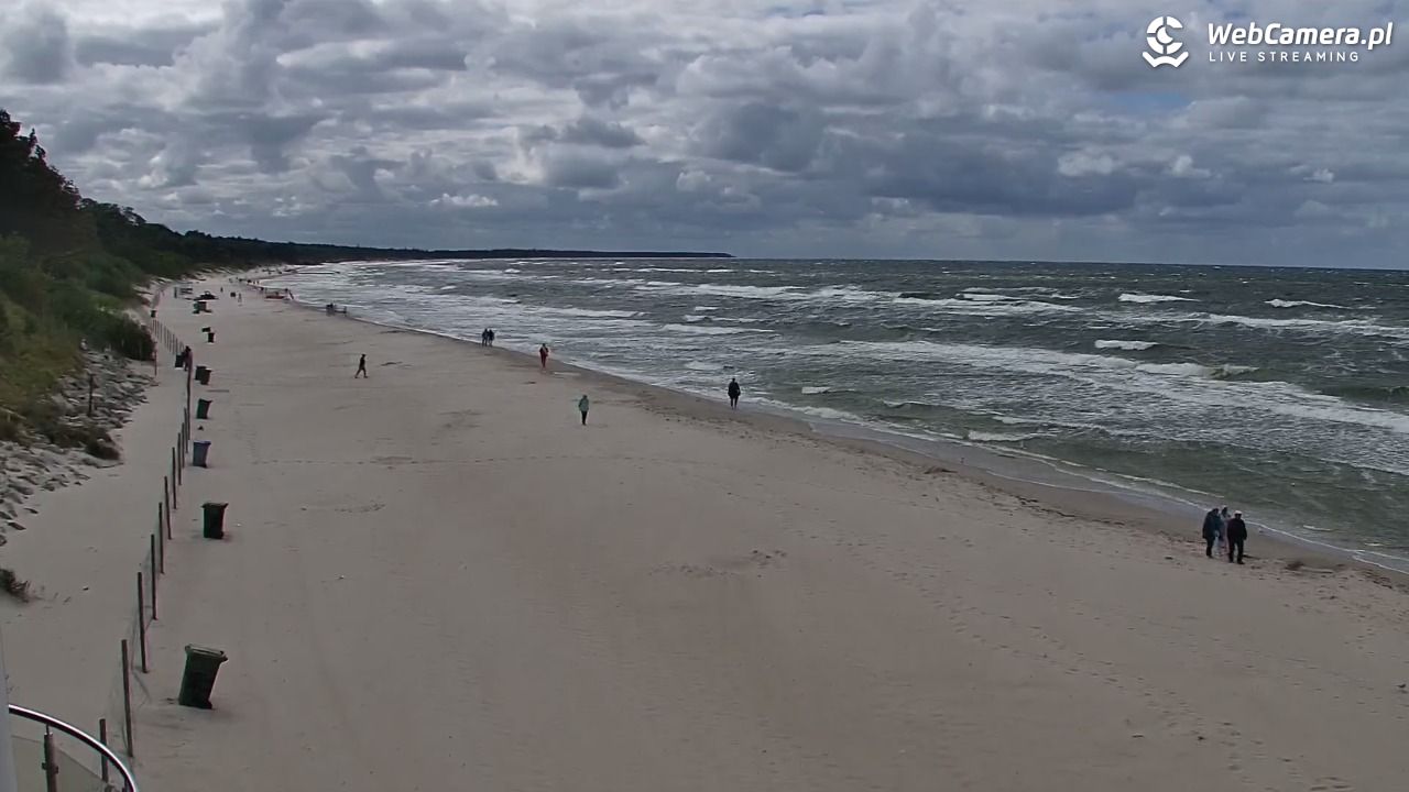 Kołobrzeg - widok na plażę zachodnią - 22 sierpień 2025, 14:34