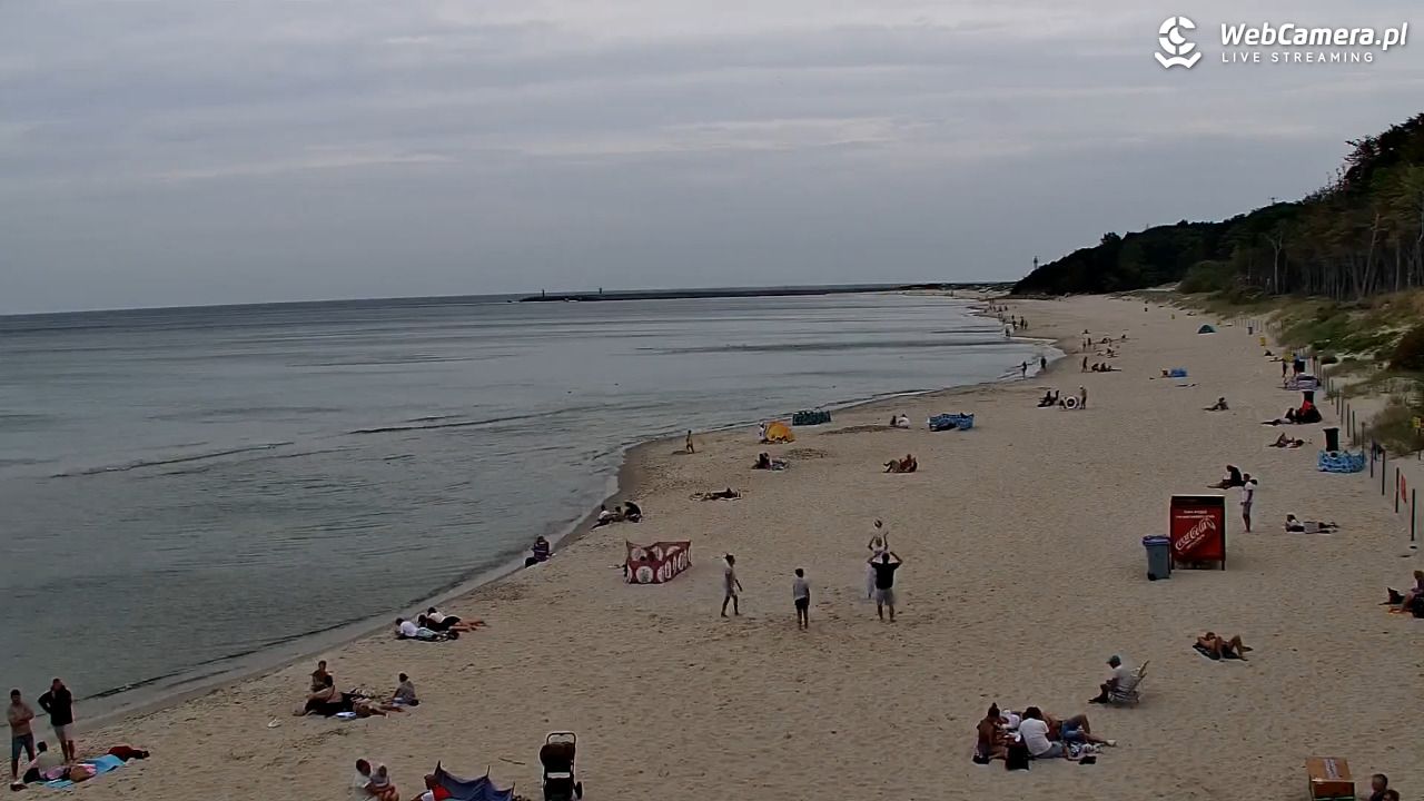 Kołobrzeg - widok na plażę zachodnią - 28 sierpień 2026, 14:27