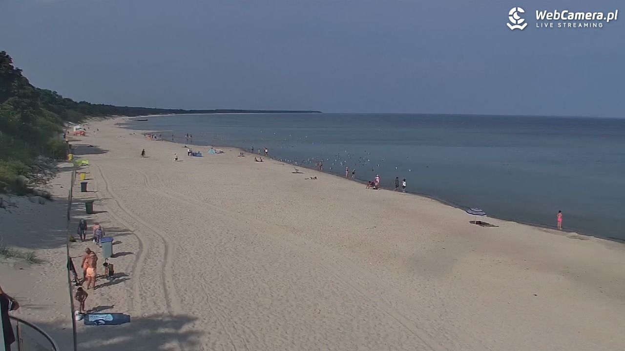 Kołobrzeg - widok na plażę zachodnią - 17 lipiec 2026, 09:05