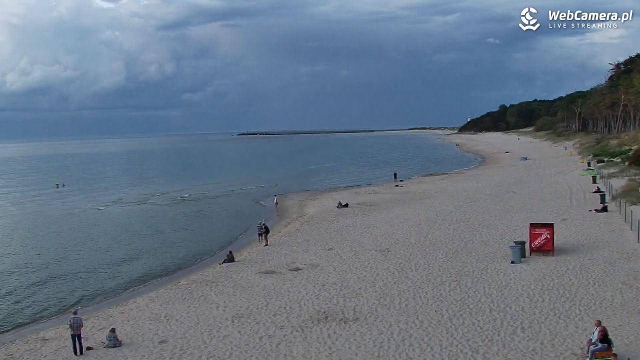 Kołobrzeg - widok na plażę zachodnią - 31 sierpień 2026, 19:58