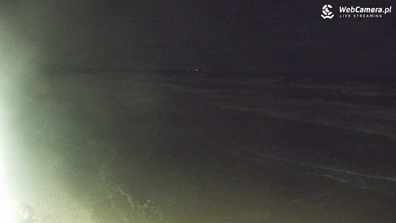 Kołobrzeg - widok na plażę zachodnią - 30 grudzień 2025, 18:48