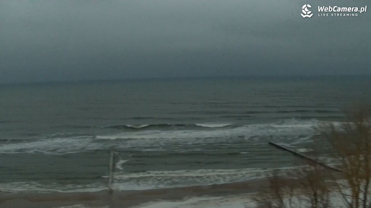 KOŁOBRZEG - widok na plażę - 28 styczeń 2026, 16:50
