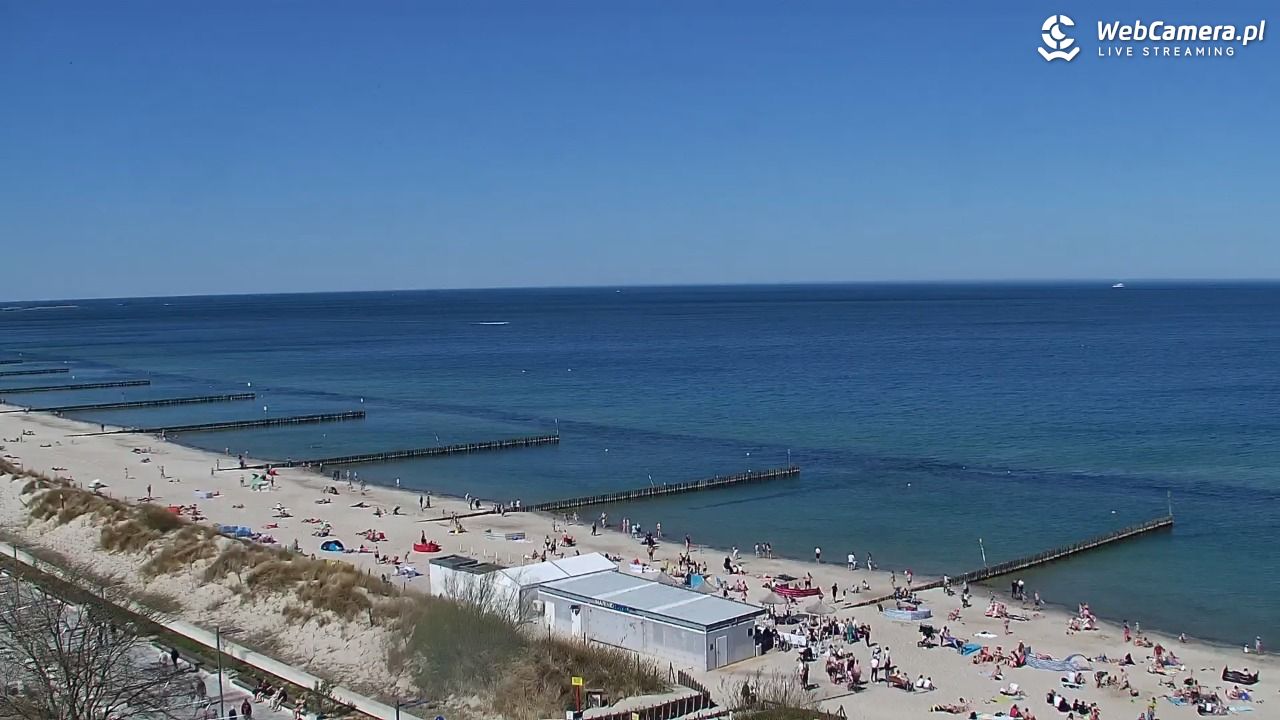 KOŁOBRZEG - widok na plażę - 02 maj 2026, 11:31