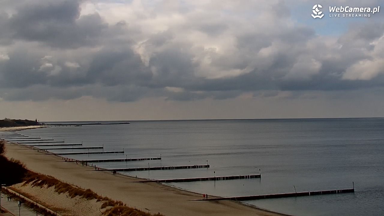 KOŁOBRZEG - widok na plażę - 16 marzec 2026, 13:01