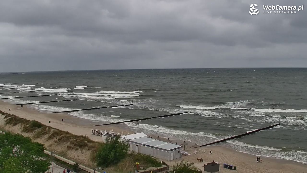 KOŁOBRZEG - widok na plażę - 15 czerwiec 2026, 11:22
