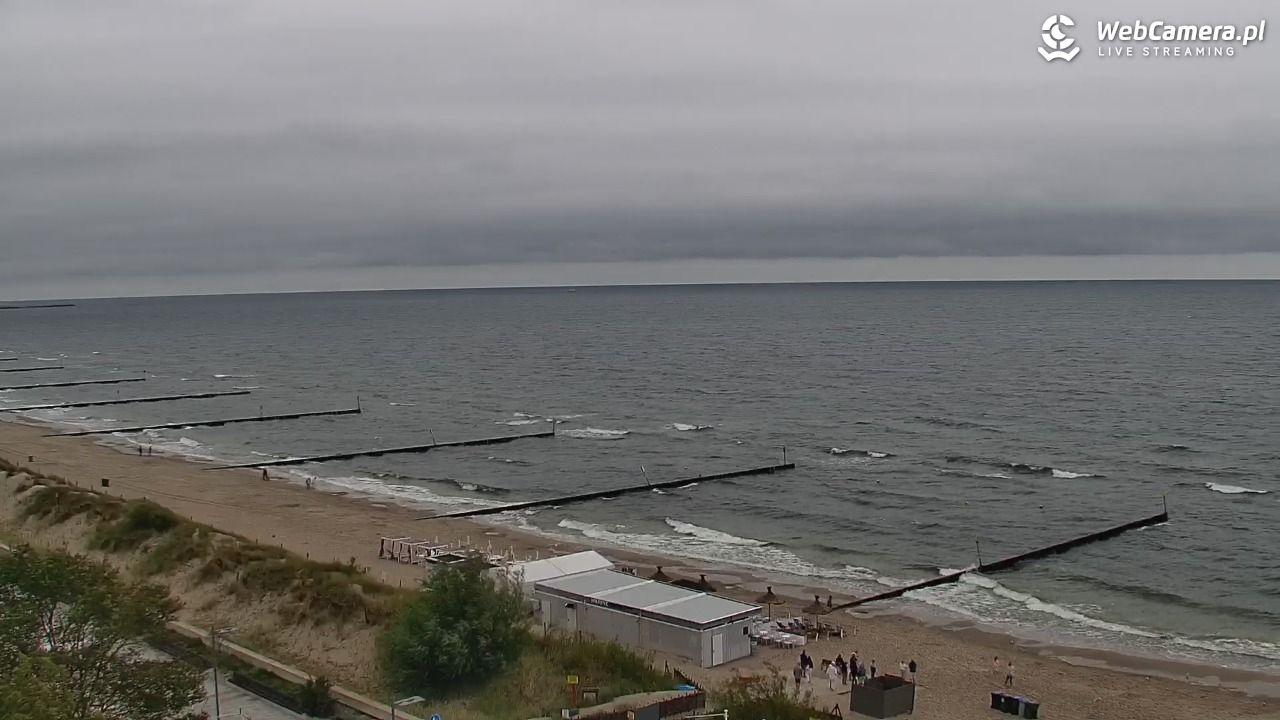 KOŁOBRZEG - widok na plażę - 01 sierpień 2026, 13:05
