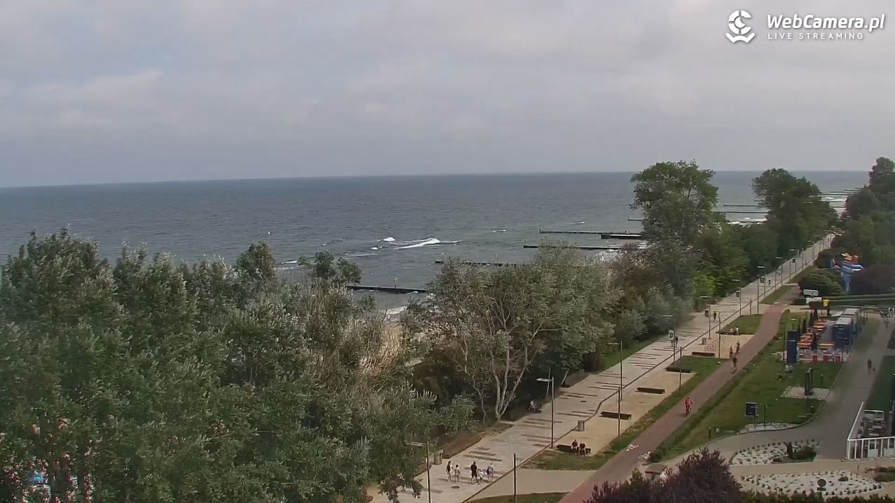 KOŁOBRZEG - widok na plażę - 31 lipiec 2026, 12:14
