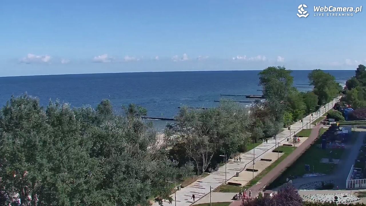 KOŁOBRZEG - widok na plażę - 02 sierpień 2026, 11:33