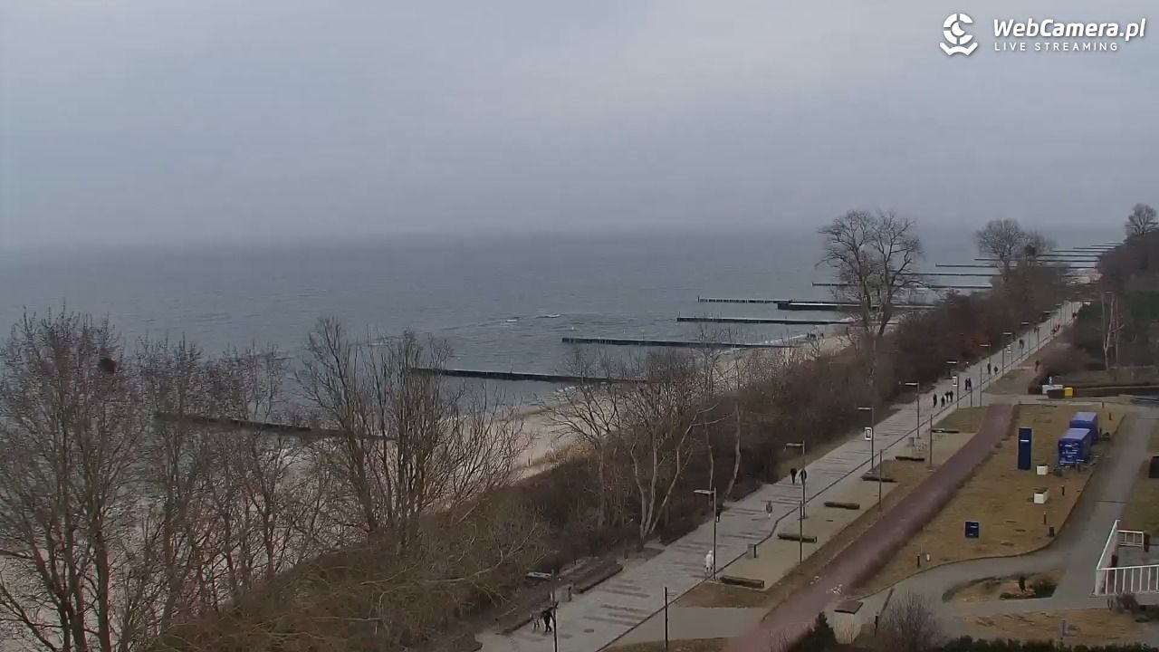 KOŁOBRZEG - widok na plażę - 15 marzec 2026, 15:43