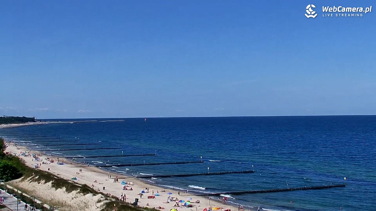 KOŁOBRZEG - widok na plażę - 02 sierpień 2026, 11:38