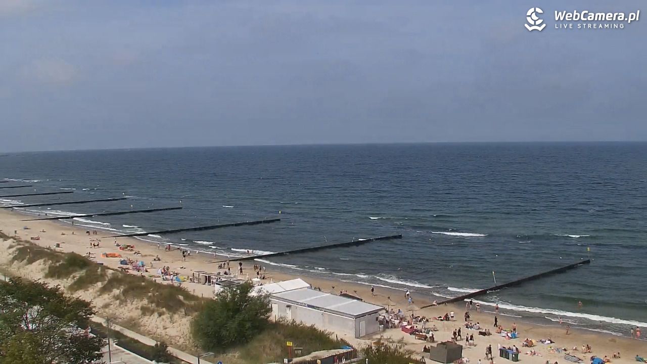 KOŁOBRZEG - widok na plażę - 31 lipiec 2026, 12:14