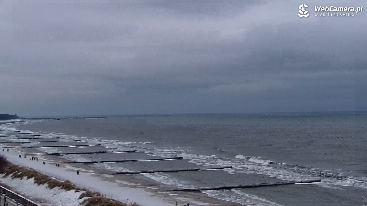 KOŁOBRZEG - widok na plażę - 29 styczeń 2026, 14:47