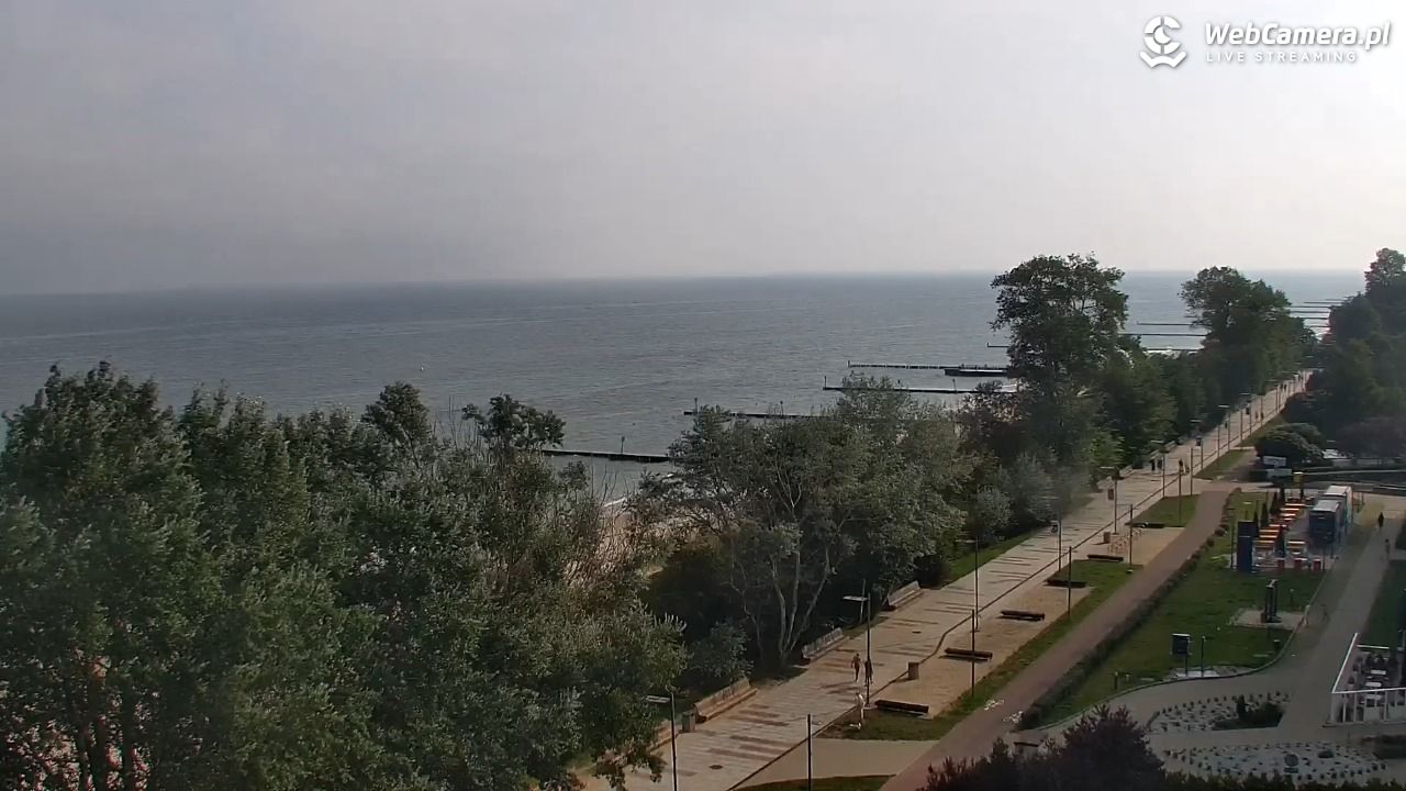 KOŁOBRZEG - widok na plażę - 31 lipiec 2026, 08:59