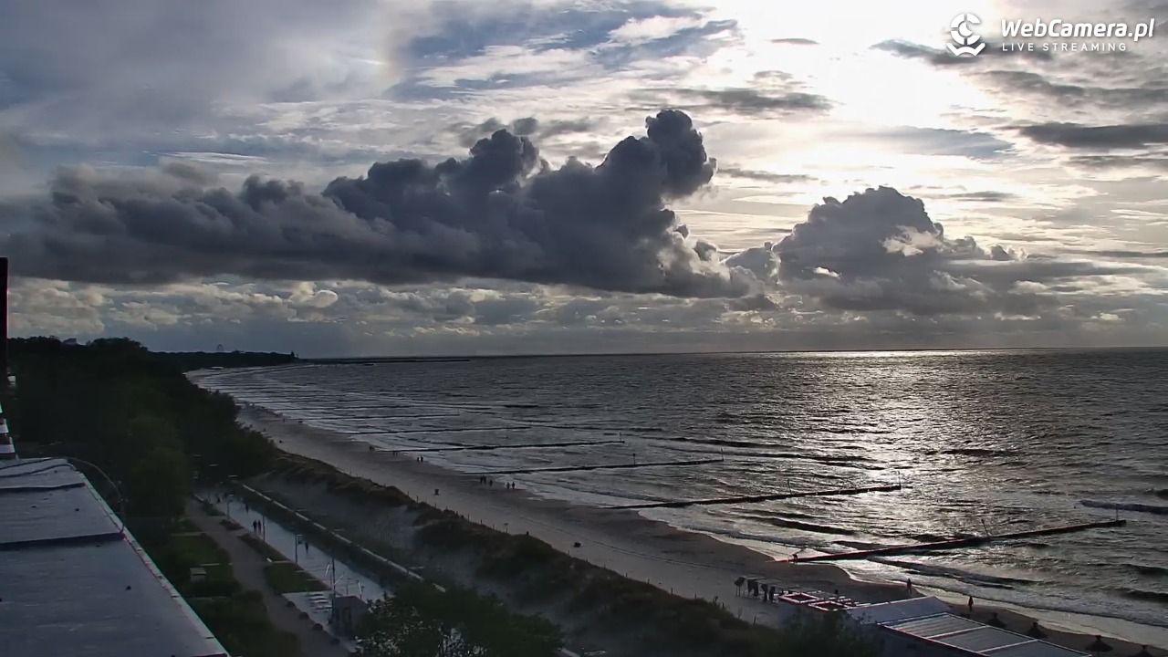 KOŁOBRZEG - widok na plażę - 14 czerwiec 2026, 19:38