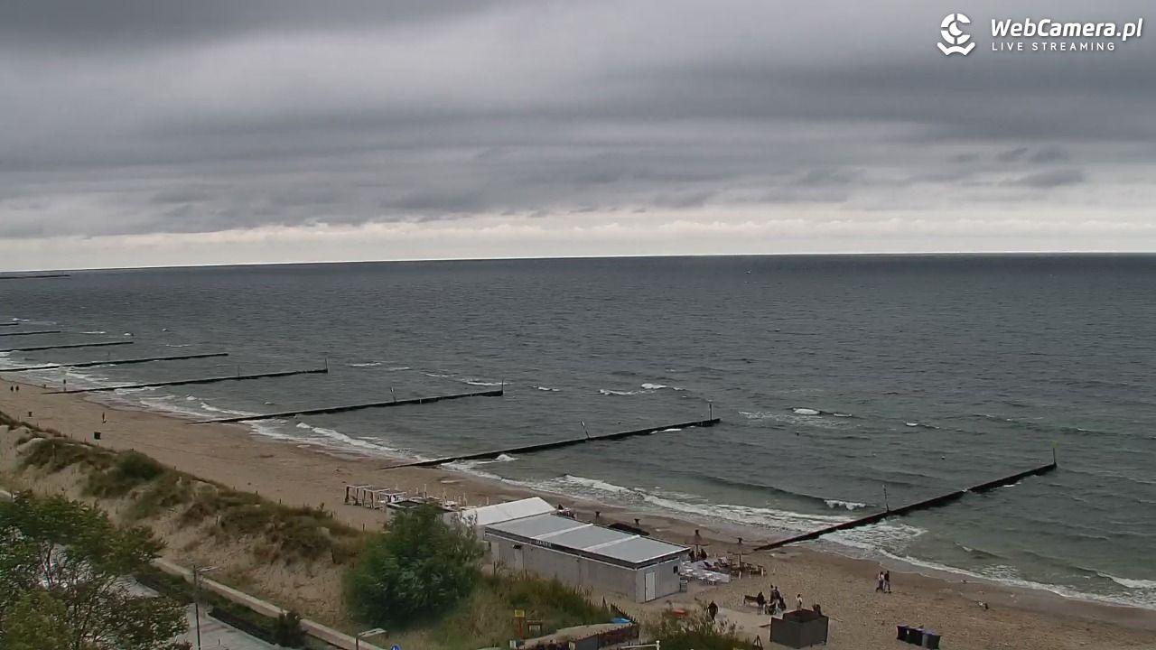 KOŁOBRZEG - widok na plażę - 01 sierpień 2026, 14:36
