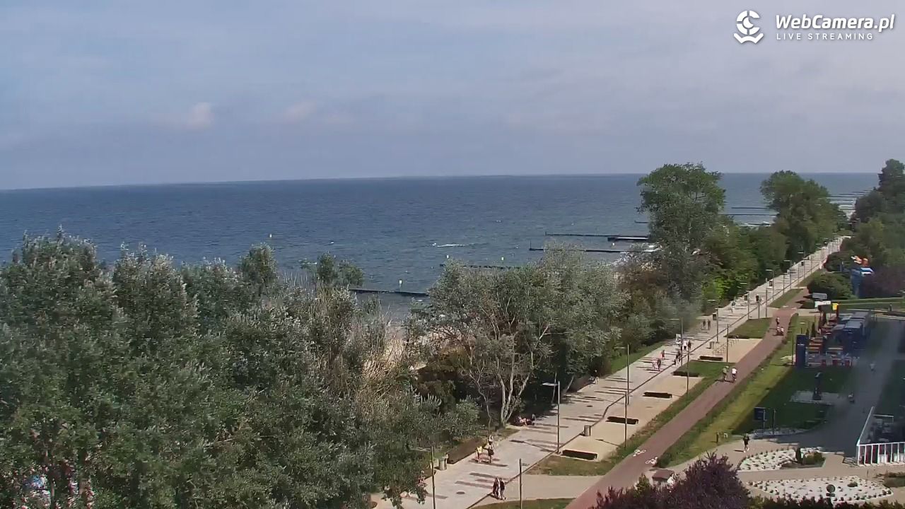 KOŁOBRZEG - widok na plażę - 31 lipiec 2026, 13:13