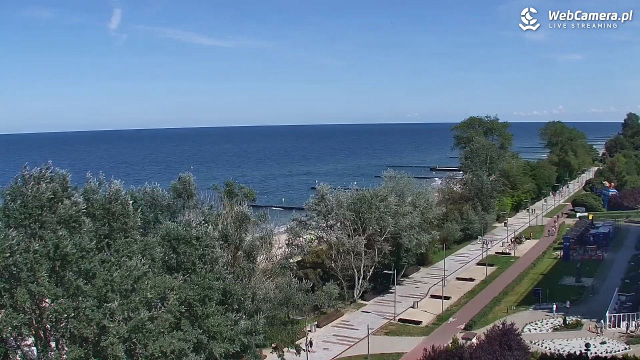 KOŁOBRZEG - widok na plażę - 02 sierpień 2026, 13:16