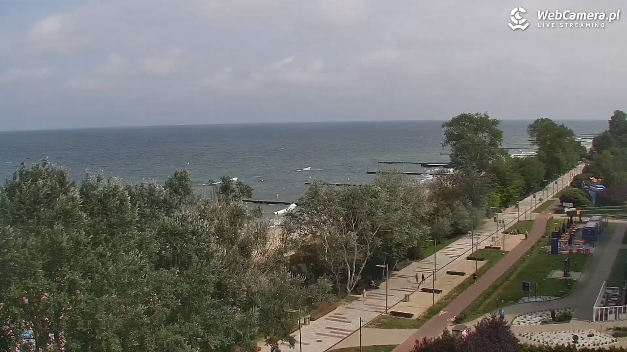 KOŁOBRZEG - widok na plażę - 31 lipiec 2026, 12:19