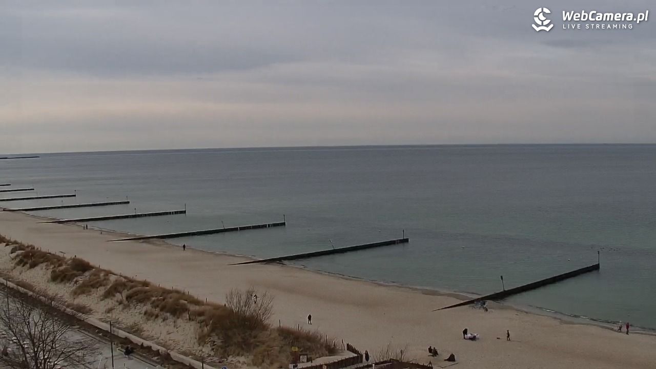 KOŁOBRZEG - widok na plażę - 14 marzec 2026, 14:18